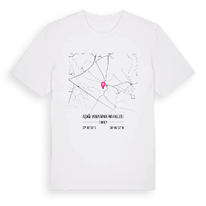 Aşağı Yeniyapan Mahallesi karta t-shirt – ekologisk bomull t-shirt från Pinshirt