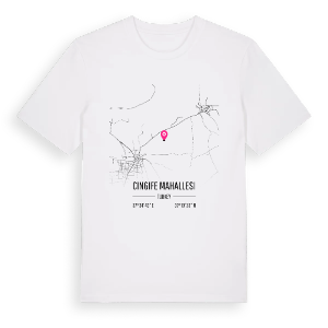 Cingife Mahallesi karta t-shirt – ekologisk bomull t-shirt från Pinshirt