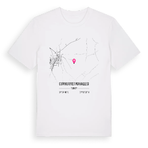 Cumhuriyet Mahallesi karta t-shirt – ekologisk bomull t-shirt från Pinshirt