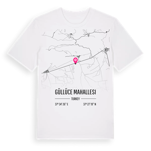 Güllüce Mahallesi karta t-shirt – ekologisk bomull t-shirt från Pinshirt