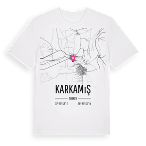Karkamış karta t-shirt – ekologisk bomull t-shirt från Pinshirt