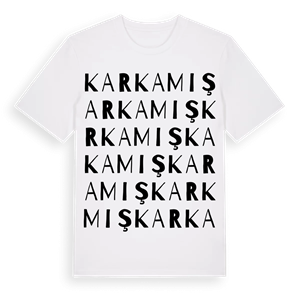 Karkamış ordlek t-shirt – ekologisk bomull t-shirt från Pinshirt