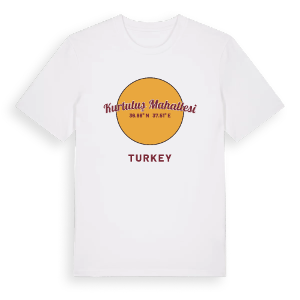 Kurtuluş Mahallesi cirkel t-shirt – ekologisk bomull t-shirt från Pinshirt