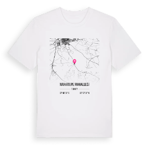 Nahırtepe Mahallesi karta t-shirt – ekologisk bomull t-shirt från Pinshirt