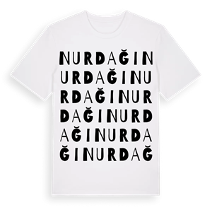 Nurdağı ordlek t-shirt – ekologisk bomull t-shirt från Pinshirt