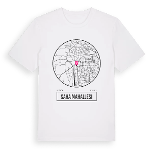 Saha Mahallesi t-shirt – ekologisk bomull t-shirt från Pinshirt