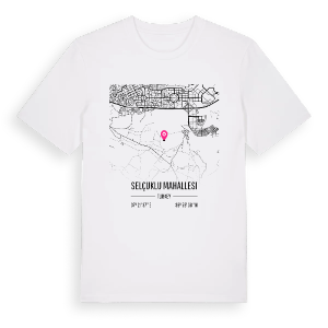 Selçuklu Mahallesi karta t-shirt – ekologisk bomull t-shirt från Pinshirt