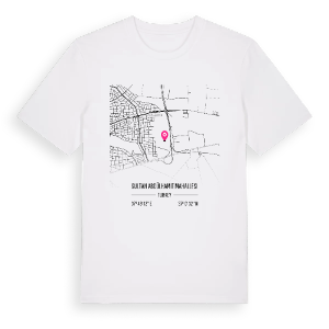 Sultan Abdülhamit Mahallesi karta t-shirt – ekologisk bomull t-shirt från Pinshirt