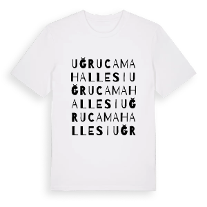 Uğruca Mahallesi ordlek t-shirt – ekologisk bomull t-shirt från Pinshirt