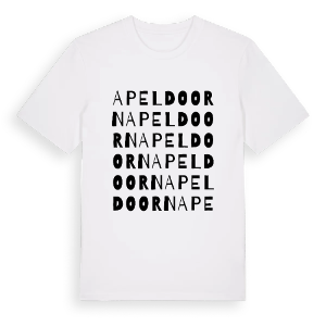 Apeldoorn ordlek t-shirt – ekologisk bomull t-shirt från Pinshirt