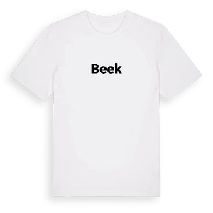 Beek fetstil t-shirt – ekologisk bomull t-shirt från Pinshirt