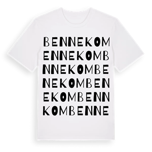 Bennekom ordlek t-shirt – ekologisk bomull t-shirt från Pinshirt