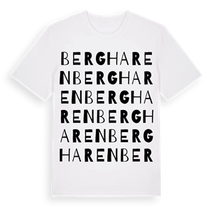 Bergharen ordlek t-shirt – ekologisk bomull t-shirt från Pinshirt
