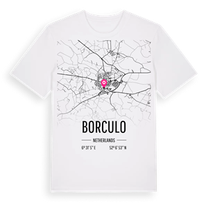 Borculo karta t-shirt – ekologisk bomull t-shirt från Pinshirt