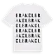 Brakel ordlek t-shirt
