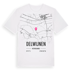 Delwijnen karta t-shirt – ekologisk bomull t-shirt från Pinshirt
