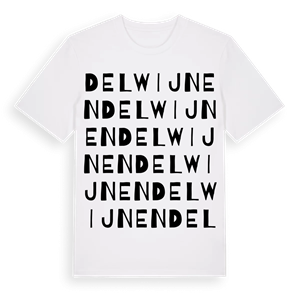 Delwijnen ordlek t-shirt – ekologisk bomull t-shirt från Pinshirt