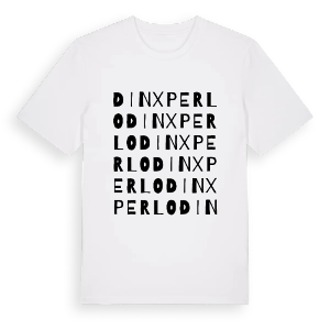 Dinxperlo ordlek t-shirt – ekologisk bomull t-shirt från Pinshirt