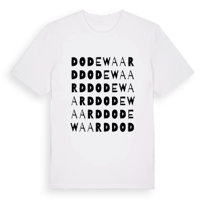 Dodewaard ordlek t-shirt – ekologisk bomull t-shirt från Pinshirt