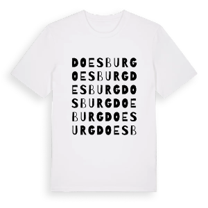 Doesburg ordlek t-shirt – ekologisk bomull t-shirt från Pinshirt