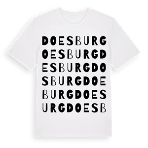 Doesburg ordlek t-shirt – ekologisk bomull t-shirt från Pinshirt