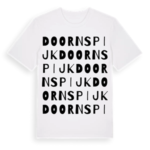 Doornspijk ordlek t-shirt – ekologisk bomull t-shirt från Pinshirt