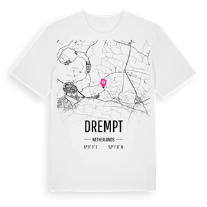 Drempt karta t-shirt – ekologisk bomull t-shirt från Pinshirt
