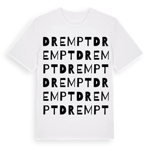 Drempt ordlek t-shirt – ekologisk bomull t-shirt från Pinshirt