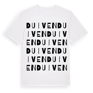 Duiven ordlek t-shirt – ekologisk bomull t-shirt från Pinshirt