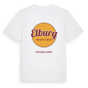 Elburg cirkel t-shirt – ekologisk bomull t-shirt från Pinshirt