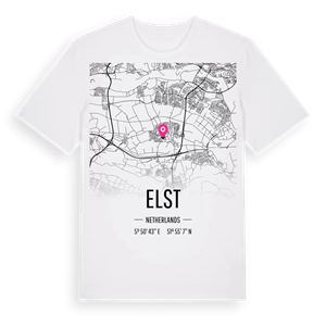 Elst karta t-shirt – ekologisk bomull t-shirt från Pinshirt