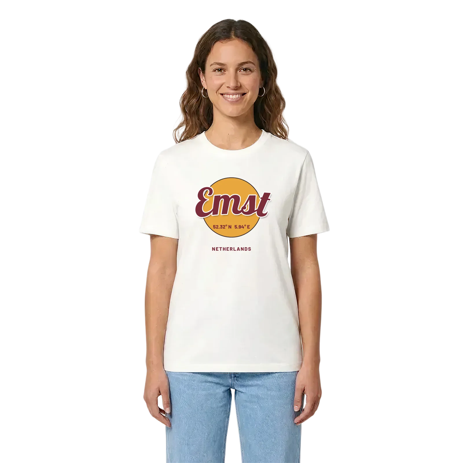 Emst cirkel t-shirt – White, i miljö