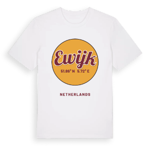 Ewijk cirkel t-shirt – ekologisk bomull t-shirt från Pinshirt