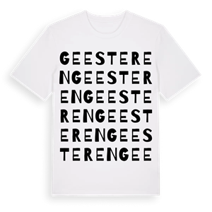 Geesteren ordlek t-shirt – ekologisk bomull t-shirt från Pinshirt