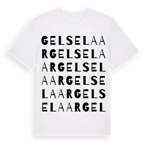 Gelselaar ordlek t-shirt – ekologisk bomull t-shirt från Pinshirt