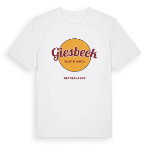 Giesbeek cirkel t-shirt – ekologisk bomull t-shirt från Pinshirt