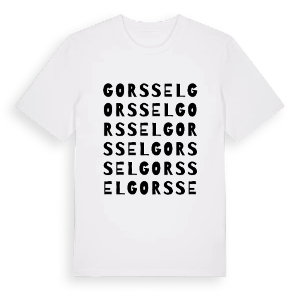 Gorssel ordlek t-shirt – ekologisk bomull t-shirt från Pinshirt