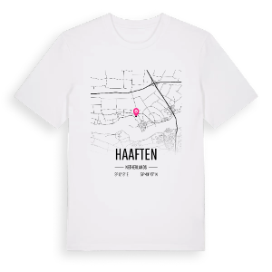 Haaften karta t-shirt – ekologisk bomull t-shirt från Pinshirt
