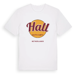 Hall cirkel t-shirt – ekologisk bomull t-shirt från Pinshirt