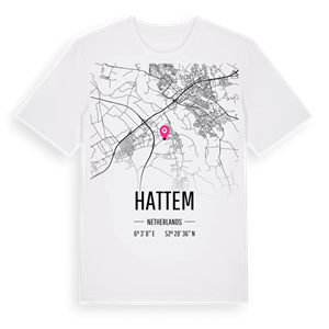 Hattem karta t-shirt – ekologisk bomull t-shirt från Pinshirt