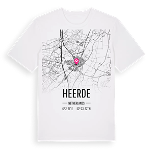 Heerde karta t-shirt – ekologisk bomull t-shirt från Pinshirt