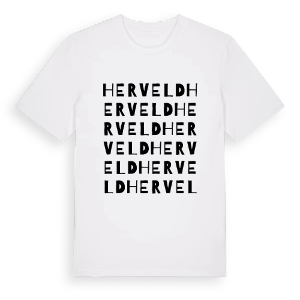 Herveld ordlek t-shirt – ekologisk bomull t-shirt från Pinshirt