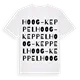 Hoog-Keppel ordlek t-shirt