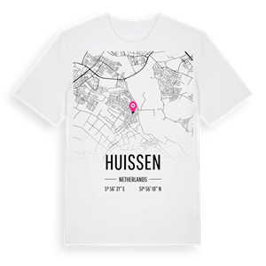 Huissen karta t-shirt – ekologisk bomull t-shirt från Pinshirt
