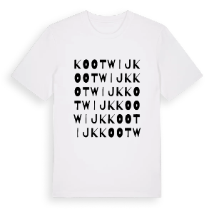 Kootwijk ordlek t-shirt – ekologisk bomull t-shirt från Pinshirt