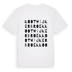 Kootwijkerbroek ordlek t-shirt – ekologisk bomull t-shirt från Pinshirt
