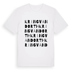 Kring van Dorth ordlek t-shirt – ekologisk bomull t-shirt från Pinshirt