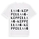 Laag-Keppel ordlek t-shirt