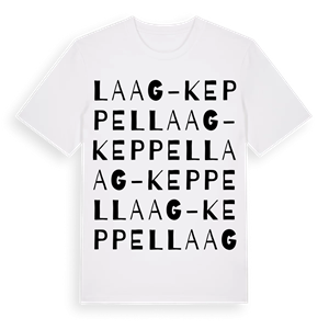 Laag-Keppel ordlek t-shirt – ekologisk bomull t-shirt från Pinshirt