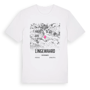 Lingewaard karta t-shirt – ekologisk bomull t-shirt från Pinshirt